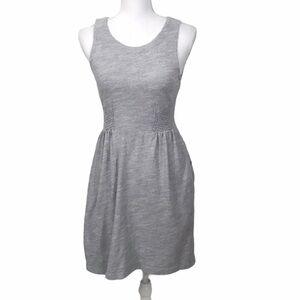 Anthropologie Lilka Dress Gray/White XS